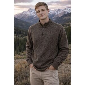 Woolrich men's 1/4 zip sweater size‎ M